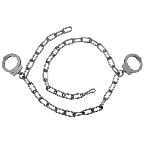 CTS Thompson Model 7008 Hardened Waist Chain w/1008 Tri-Max Handcuffs