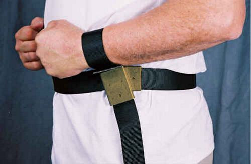 The Grip Restraint MRI-safe Waist Belt with Rotating Wrist Restraints