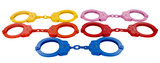 Group shot of Colored Peerless Handcuffs