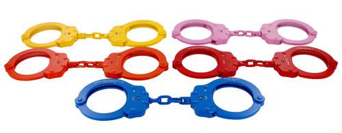Group shot of Colored Peerless Handcuffs