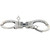 Peerless Hinged Nickel Handcuffs