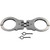 Peerless Model 801C Hinged Nickel Handcuffs