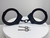 TCH Model 802B Dual Key Hole Standard Black Handcuffs