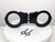 TCH Model Dual Key Hole Standard Hinged Black Handcuffs