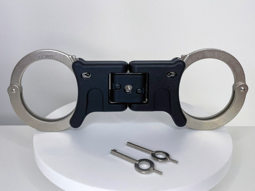 TCH Model 852 Premier Folding Rigid Nickel Handcuffs