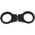 TCH Model Dual Key Hole Standard Hinged Black Handcuffs