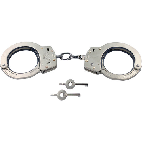 Yuil Model Y-01K Nickel Handcuffs with Silicone Lining