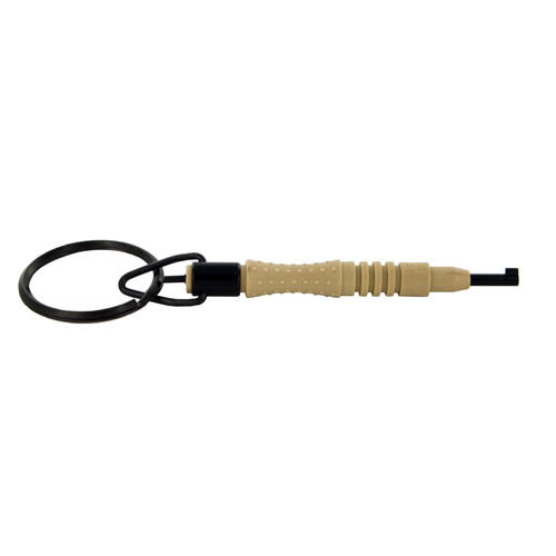 Zak Tool #11P-Tan Round Swivel Carbon Fiber Handcuff Key